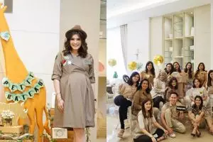 Bertema rustic dan safari, ini 9 potret baby shower Carissa Puteri