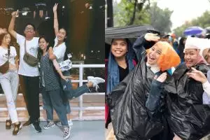 10 Gaya seleb nonton langsung penutupan Asian Games 2018, heboh abis