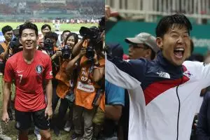 Bebas wamil, ini 10 ekspresi bahagia Son Heung-min selama Asian Games