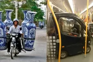 10 Cara orang memanfaatkan kendaraan ini bikin kamu tepuk jidat
