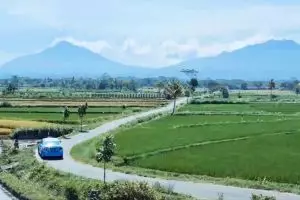 Potret pemandangan ini mirip dengan gambar anak SD, ini lokasinya