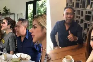 Pernah pandu acara bareng, ini 8 potret seru reuni Vega & Tukul Arwana