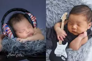 5 Anak penyanyi ini pemotretan newborn bertema musik, gemesin abis