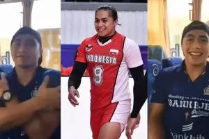 Garang di lapangan voli, aksi Aprilia Manganang di 5 video ini kocak