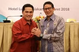 Sama-sama demen olahraga, ini beda gaya Erick Thohir dan Sandiaga Uno