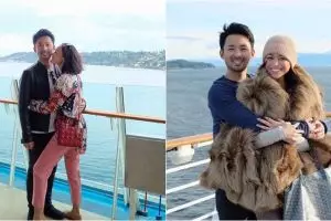 7 Momen bulan madu Puteri Indonesia Whulandary Herman, so sweet abis