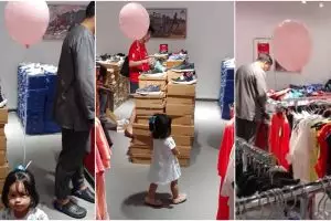 Cara orangtua ini agar mudah menemukan putrinya di keramaian unik abis