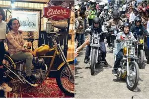 Adipati Dolken beli motor custom chopperland, sama persis punya Jokowi