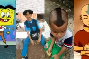 7 Cocoklogi gaya rambut cowok dan tokoh kartun, dijamin bikin geli