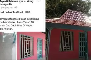 Rumah dijual Rp 13 juta ini terlihat biasa, lokasinya bikin merinding