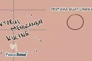 6 Langkah menggambar kucing ini endingnya bikin kamu auto wibu