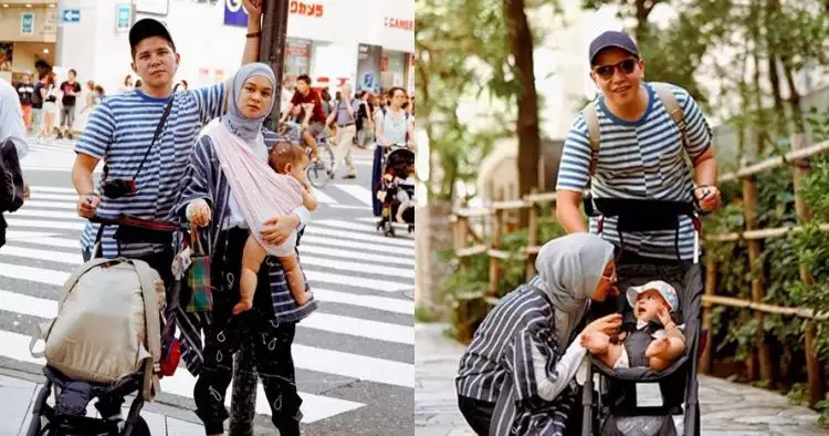 10 Potret Haykal Kamil & keluarga liburan di Jepang tanpa pengasuh