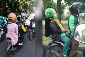 8 Tingkah absurd penumpang ojek online ini bikin ketawa tepuk jidat