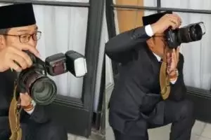 Jadi fotografer dadakan, warganet justru soroti alas kaki Ridwan Kamil
