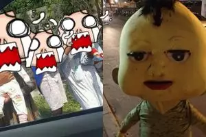 Seramnya ngalahin Badut Mampang, ini penampakan badut jalanan baru