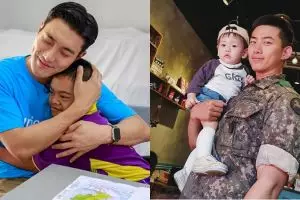 Calon ayah idaman, begini momen 10 idol K-Pop bareng anak kecil