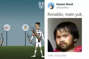 10 Guyonan Ronaldo kena kartu merah ini nyeseknya sampai ke Turin 
