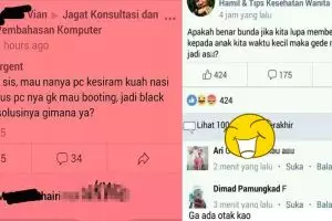 10 Pertanyaan kocak di grup Facebook ini bikin anggotanya auto left