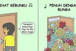 7 Ilustrasi lagu Lihat Kebunku ini endingnya dark banget