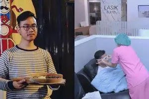 Jalani lasik, ini 4 potret Gibran sebelum vs sesudah operasi mata