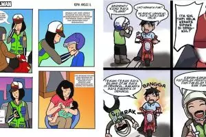 10 Komik strip polisi ini bikin kamu langsung taat berlalu lintas