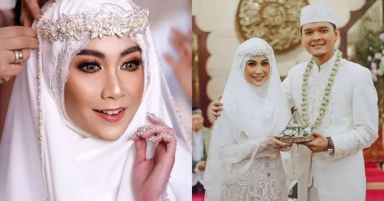 8 Inspirasi gaun pengantin seleb berhijab, tradisional sampai modern