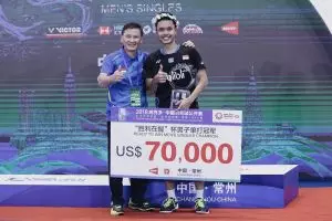 Ini total hadiah yang telah dikantongi Ginting selama kejuaraan 2018
