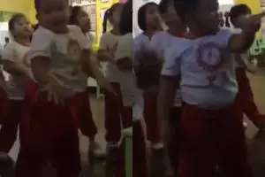 Aksi bocah tirukan dance Momoland 'Bboom Bboom' ini kocak banget