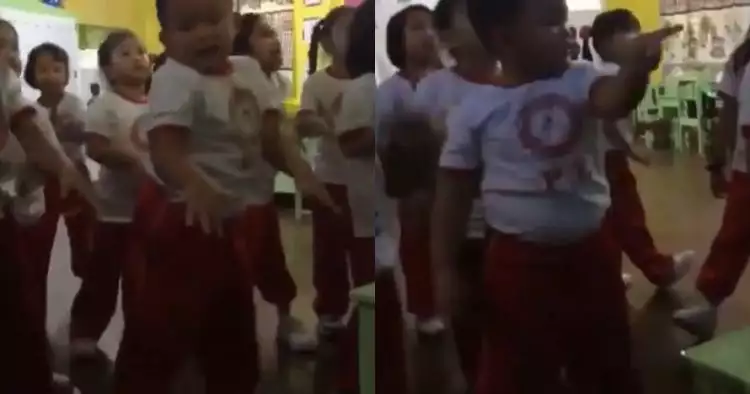 Aksi bocah tirukan dance Momoland 'Bboom Bboom' ini kocak banget
