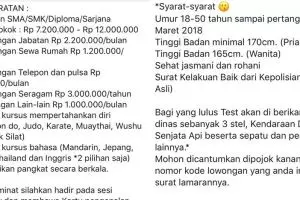 Bergaji Rp 12 juta, jabatan di lowongan kerja ini bikin tepuk jidat