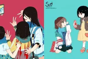 10 Ilustrasi ini ungkap perasaan tersembunyi di hati terdalam, makjleb