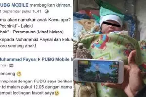 Terinspirasi dari game, anak ini diberi nama yang unik banget