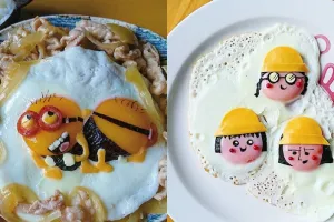 Cuma dari telur setengah matang, 10 karya ini kreatifnya bikin kagum