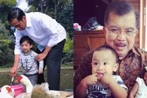 Momen manis 5 politisi main bareng cucu, beda banget sama pas kerja