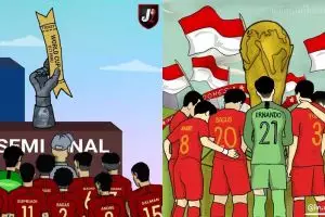 7 Kreasi unik dukungan untuk Timnas U-16 rebut tiket Piala Dunia U-17