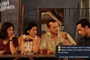 10 Pelesetan obrolan ala Aruna dan Lidahnya ini recehnya kebangetan