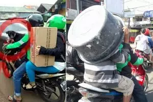 8 Potret kelakuan penumpang ojek online ini bikin ketawa tepuk jidat
