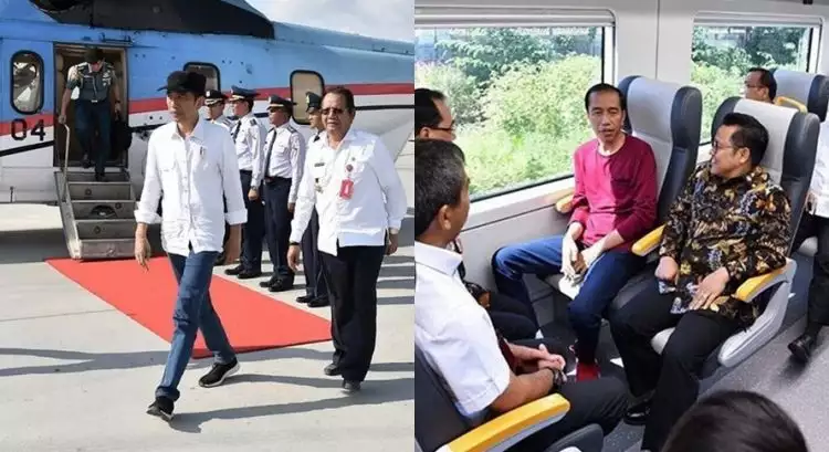 7 Gaya Presiden Jokowi bercelana jeans saat tugas negara