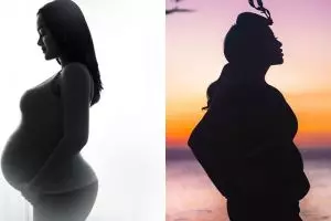 Bertema siluet, 5 pemotretan seleb cantik saat hamil ini tampak elegan