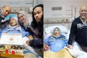 Momen haru Indro Warkop rayakan ulang tahun istri yang terbaring sakit