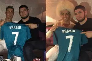 Khabib ternyata fans Cristiano Ronaldo, ini 7 potret buktinya