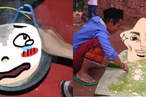 10 Potret cara makan nyeleneh ini bikin geleng-geleng kepala