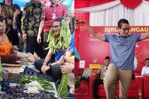 7 Aksi nyeleneh Sandiaga di depan kamera ini mengundang tawa