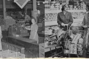 15 Potret lawas supermarket di Amerika Serikat, ada sejak 1930-an