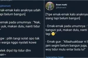 7 Cuitan emak-emak bangunin anak ini kocaknya bikin langsung melek
