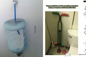 7 Benda nyeleneh di toilet ini bukti orang Indonesia kelewat inovatif