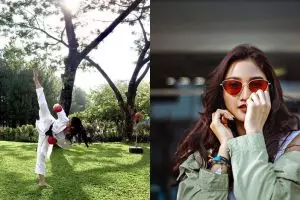 12 Gaya keseharian Claresta Taufan, atlet karate yang jadi presenter