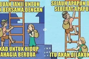 9 Komik strip gambarkan pengorbanan cinta seorang pria ini bikin mewek