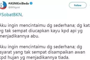 BKN umumkan CPNS pakai puisi & pantun, warganet malah mendadak puitis