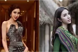 15 Gaya Nadia Purwoko berbusana motif etnik, cantik khas Indonesia